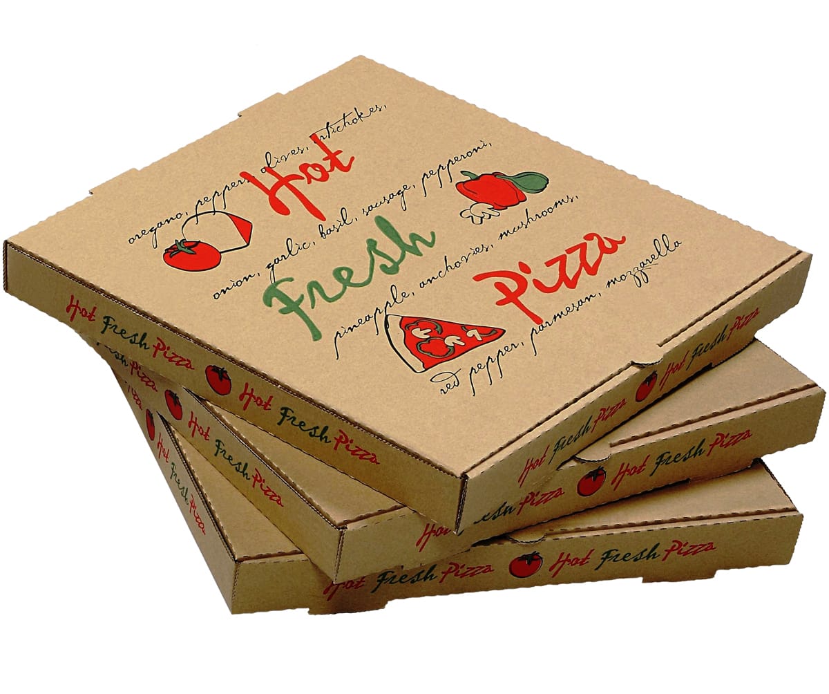 12 WHITE PIZZA BOX — P Plus Packaging